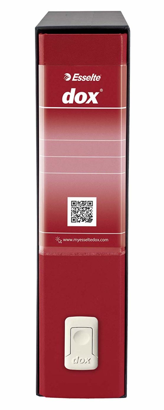 Esselte Dox 1 Class Box Lever Arch File, A4. Red - Image 2