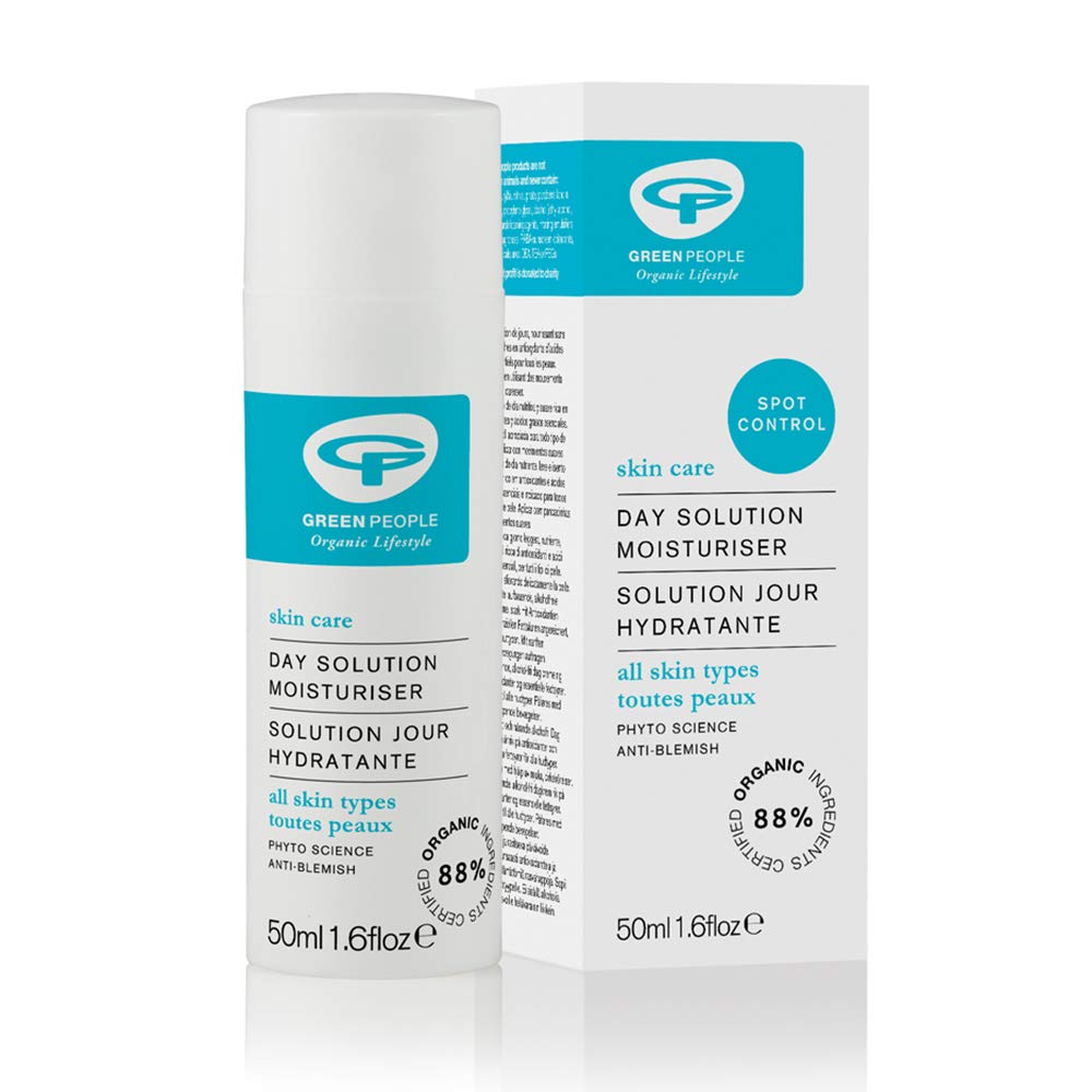 Green People Day Solution Cream SPF15 - Hydrate, Balance & Protect with Organic, Vegan Formula - 50ml, White, 1 g (Pack of 1)