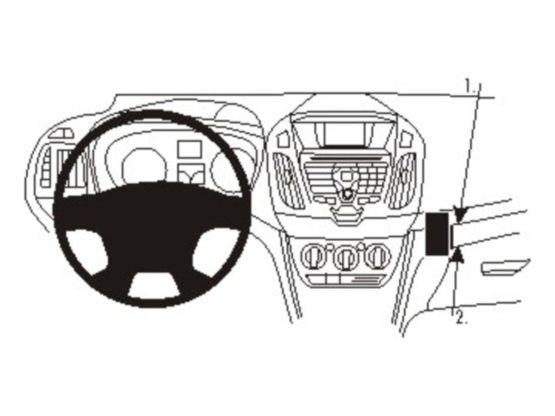 Brodit 854991 Proclip FOR FORD Transit Connect