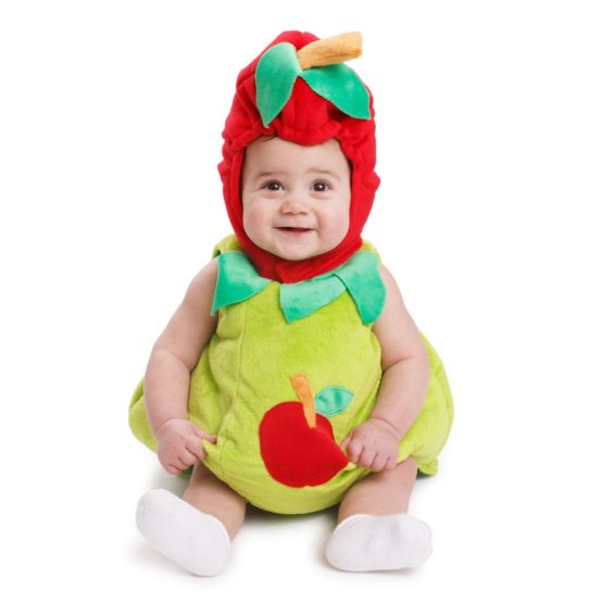 Dress Up America 867-6-12 Sugar Sweet Baby Apple Costume, 6-12 Months (Weight: 7-9.5 kg, Height: 61-71 cm)