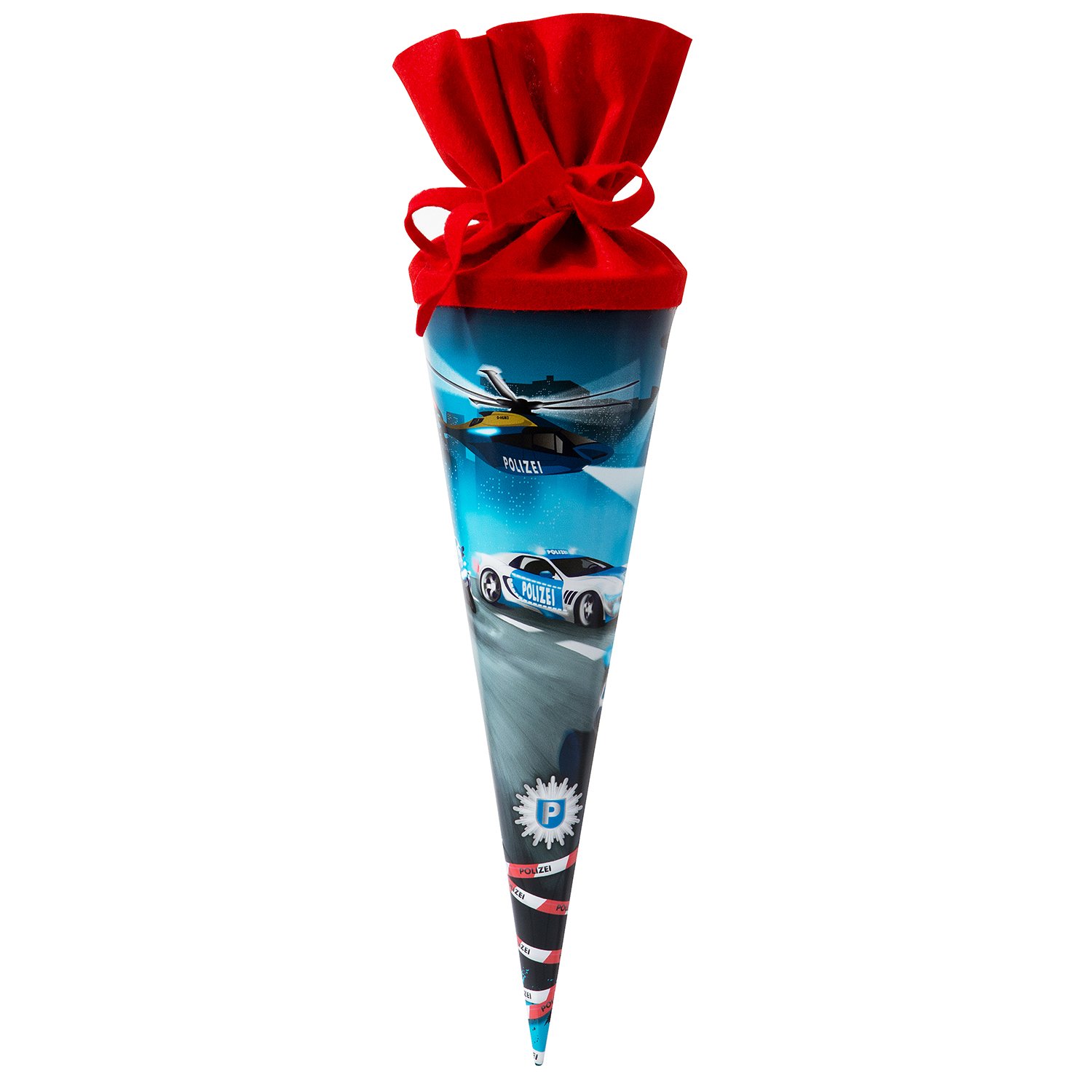 goldbuch 93061 Swiss School Cone with Police Motif 35 cm Varnished Cardboard, Multicoloured