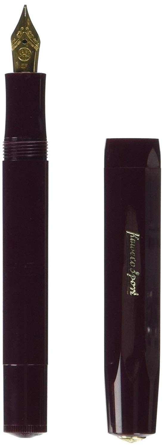 Kaweco CLASSIC SPORT Fountain Pen Bordeaux with Gold-Plated Steel Nib and Iridium Tip for Ink Cartridges I Sport Fountain Pen 13 cm I Nib: EF (Extra Fine) - Image 2