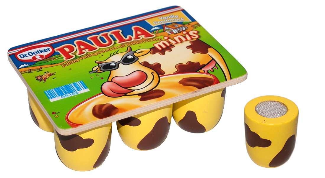 Tanner - Der Kleine Kaufmann Deko Dr. Oetker Paula Minis (Shop Accessories, Pack of 6, Wood, Scannable) 0992.7