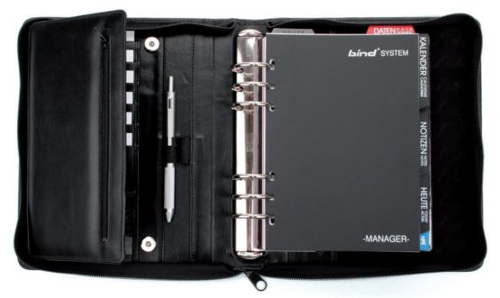 Bind Personal Organiser System Agenda A5 Leather 2009 1 Week = 2 Pages - Image 3