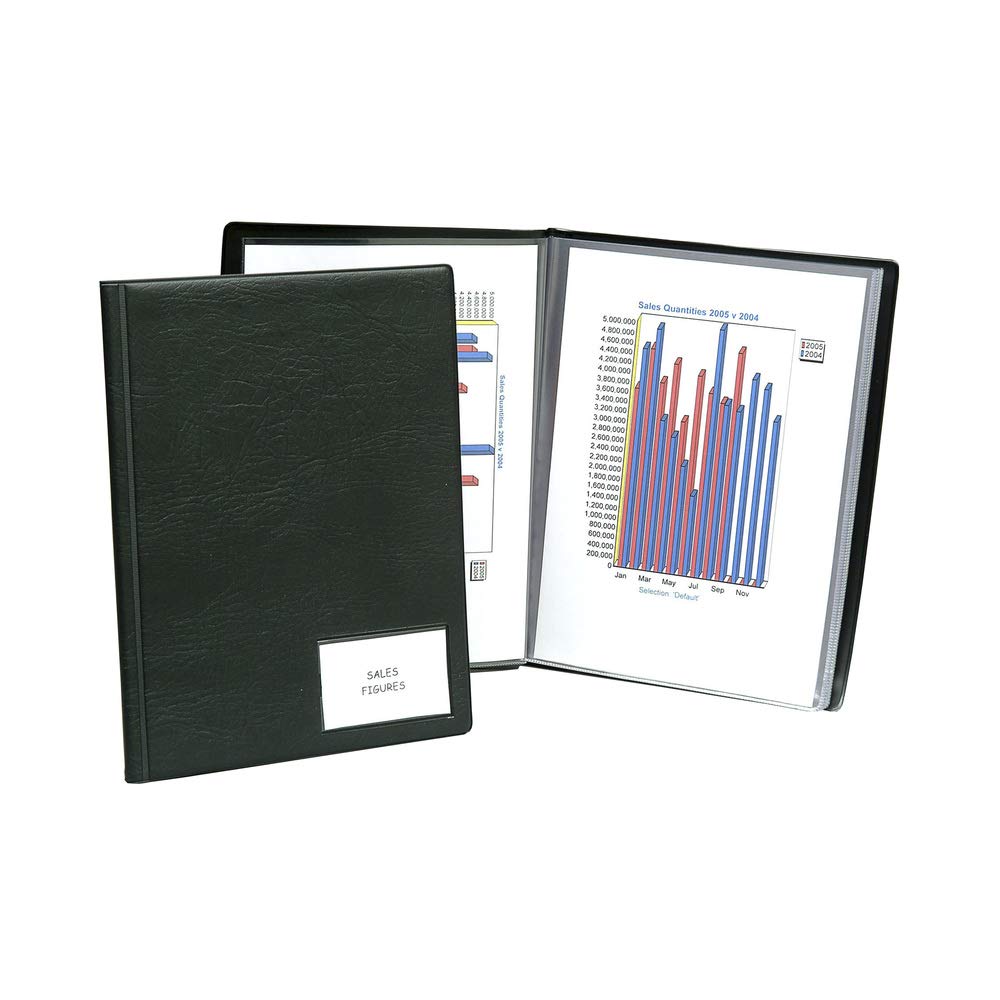 Exacompta, Ref CDB50Z, Guildhall Collection, Premium Display Book, Suitablde for A4 Documents, 50 Pockets, 100 Viewing Pages - Image 2