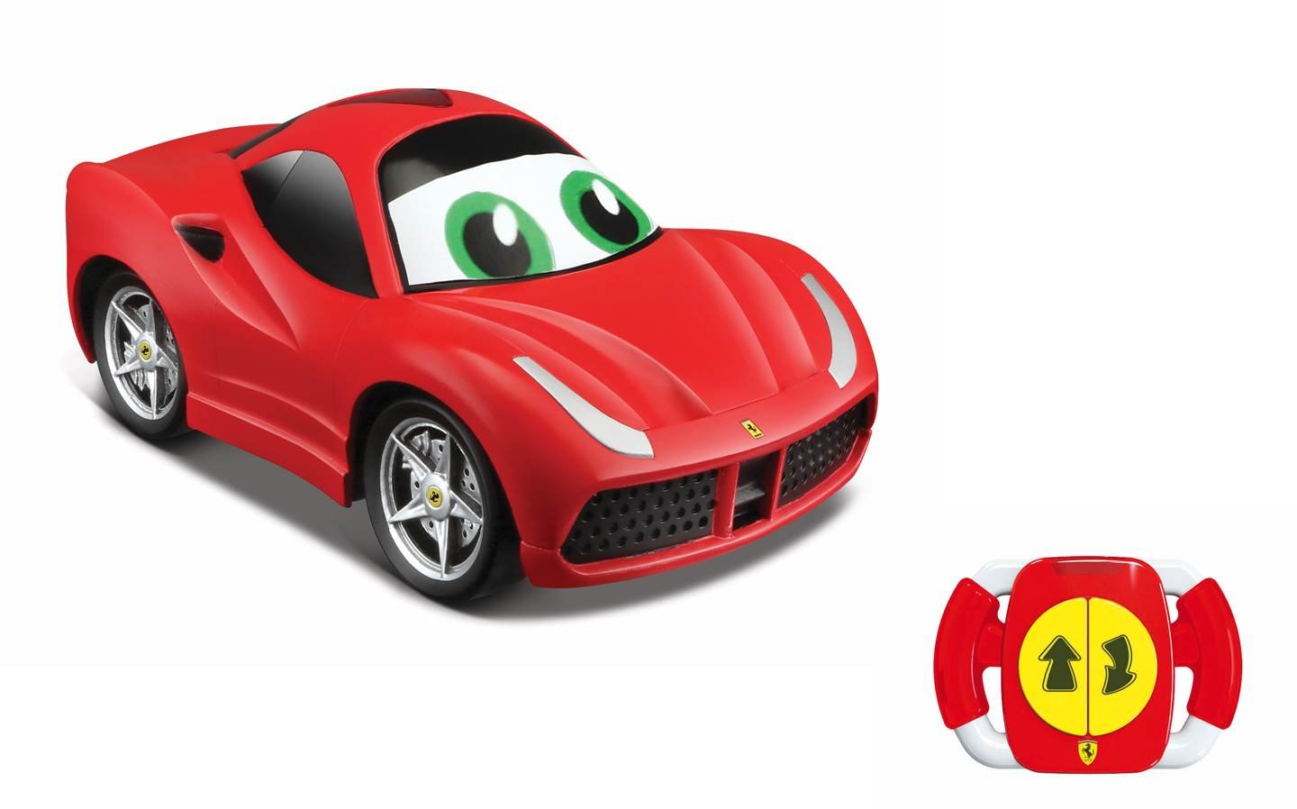 Bburago Maisto France - 82000 Function Vehicle - Junior Lil Ferrari Driver RC, Multicoloured, 7.9 cm (W) x 13.3 cm (L) x 6.6 cm (H)