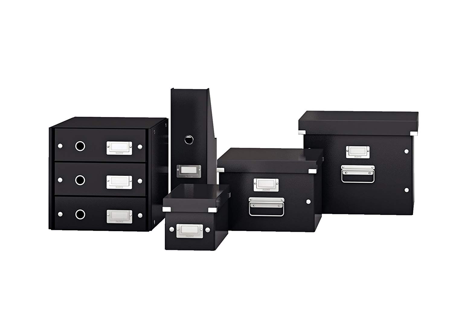 Leitz Collapsible Storage Box, Black, Click and Store Range, 60410095, CD/Media Box - Image 4
