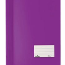 Durable DURALUX A4 Document Folder Light Purple | Made From High Quality PVC | Extra Wide for Filing Punched Pockets | Pack of 25