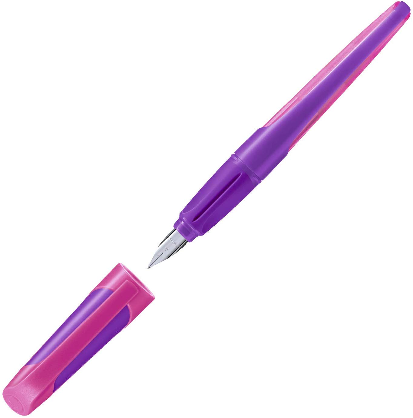 Ergonomic School Fountain Pen - STABILO EASYbuddy - Left Handed - Purple/Magenta - Image 3