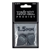 Ernie Ball 1.5 mm Black Standard Prodigy Picks 6-Pack