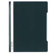 Durable Clear View Folder/Report File A4, Black, Extra Wide, Pack of 50, 257001