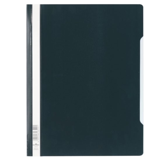 Durable Clear View Folder/Report File A4, Black, Extra Wide, Pack of 50, 257001