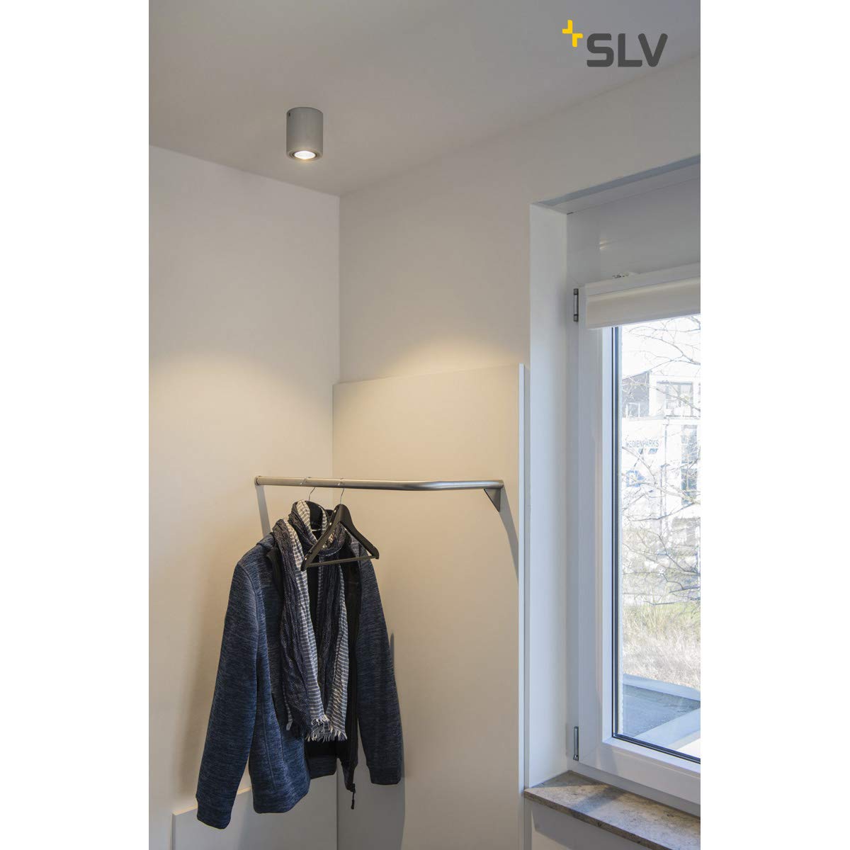 SLV TRILEDO Round CL Surface Mounted Downlight, alu-Brushed, LED, 6W, 38°, 3000K, incl. Driver, Aluminium, Silvergrey - Image 2