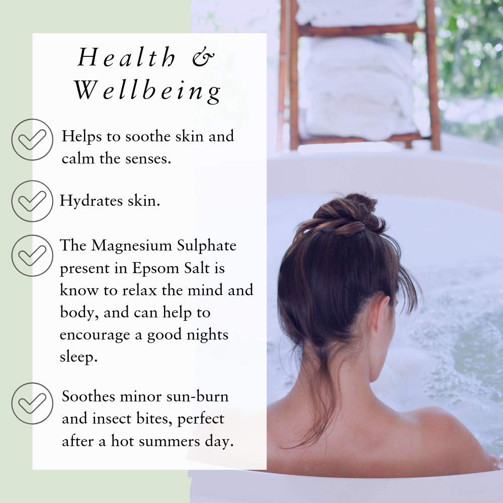 Absolute Aromas Lavender Infused Epsom Bath Salts 575g, Magnesium Sulphate, Relaxing Salts for The Bath - Image 4