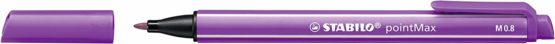 Nylon Tip Writing Pen - STABILO pointMax Wallet of 4 Assorted Colours - Image 4