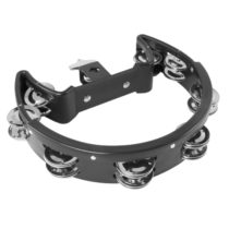 Tiger Half Moon Drum Kit Mountable Tambourine - Black