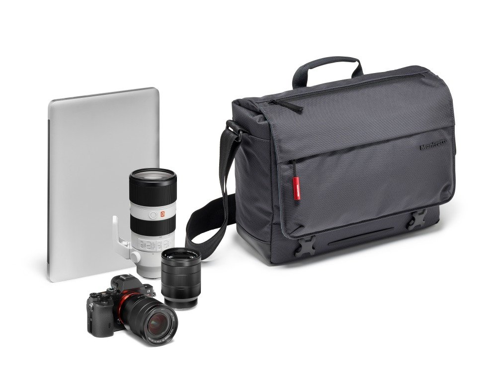 Manfrotto Speedy-10 Manhattan Messenger Bag for DSLR/CSC - Grey, 33 - Image 2