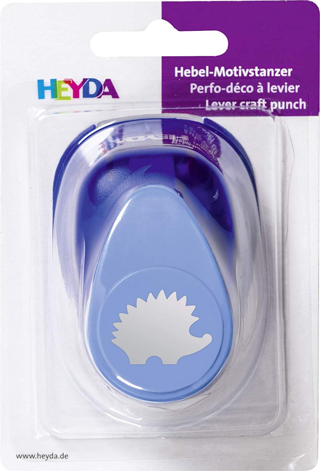 Heyda Motif Punch, Large Motif Size: Approx. 2.5 cm Theme: Hedgehog Hedgehog - Image 2