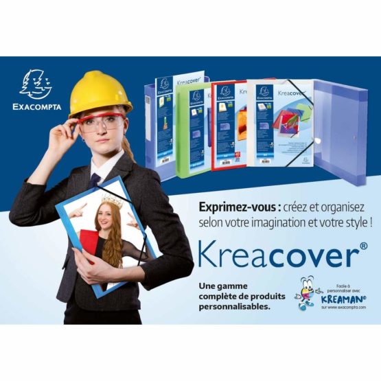 Exacompta Kreacover Opaque Rigid PP Display Book, A4, 10 pockets - White - Image 4