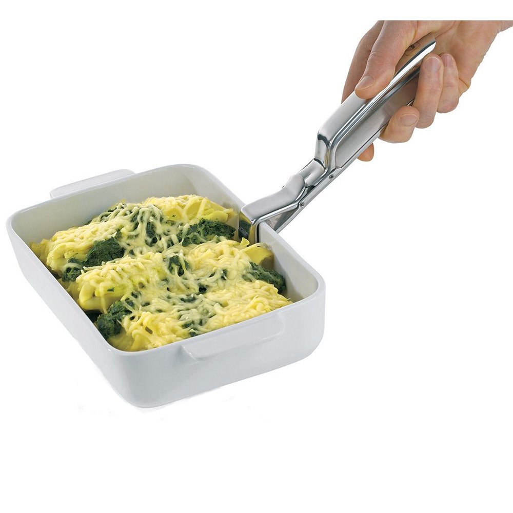 Kela "Maria Oven Tongs, Stainless Steel, silver, 19 cm, 19 x 2.5 x 5 cm - Image 2