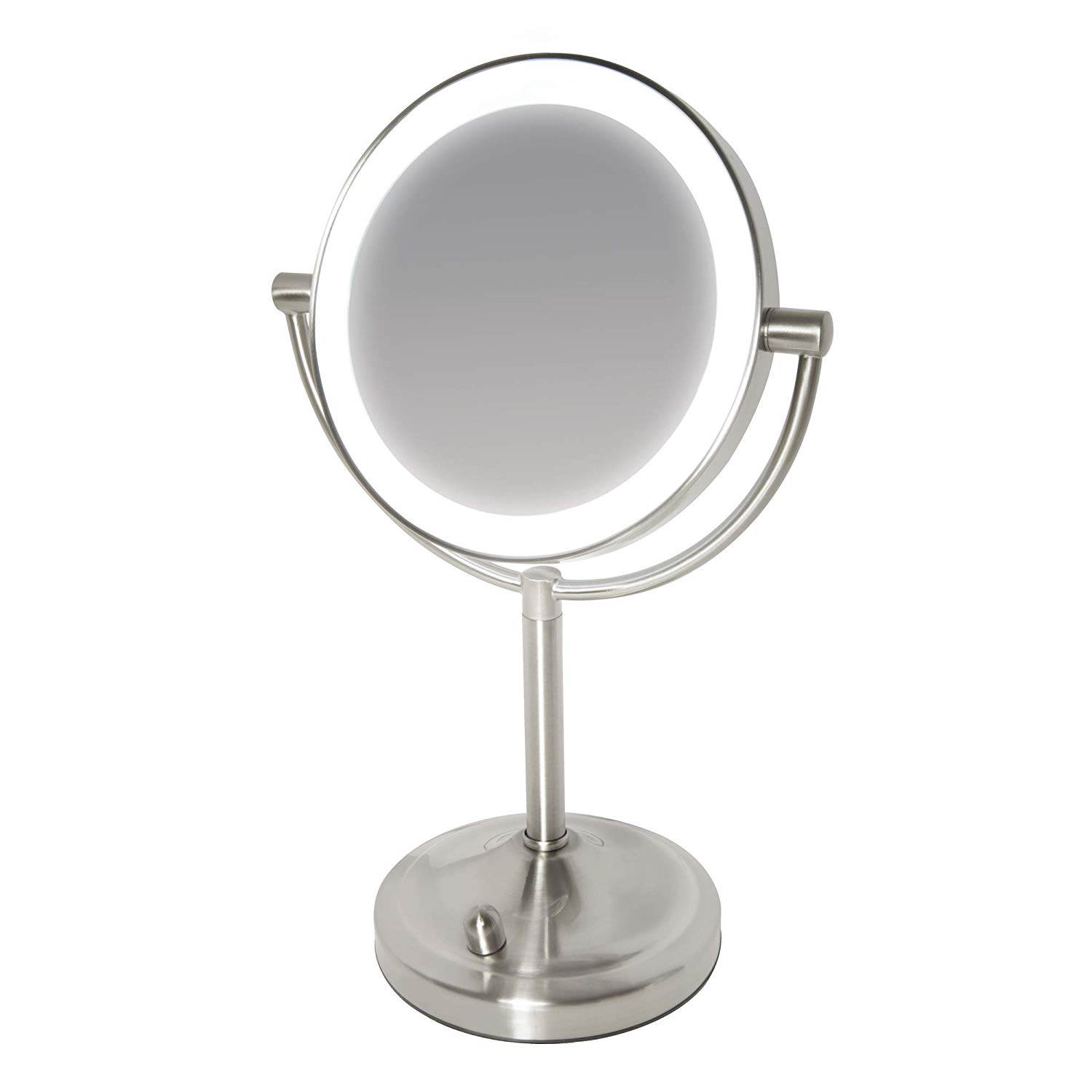 HoMedics LED Mirror, Stainless Steel, 16.5L x 25W cm