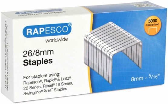 Rapesco 1355A Stapling Set: Porpoise Packaging Stapler, 45 Sheet Capacity, Powder Blue & 2 Boxes of 5000 x 26/8mm Staples - Image 3