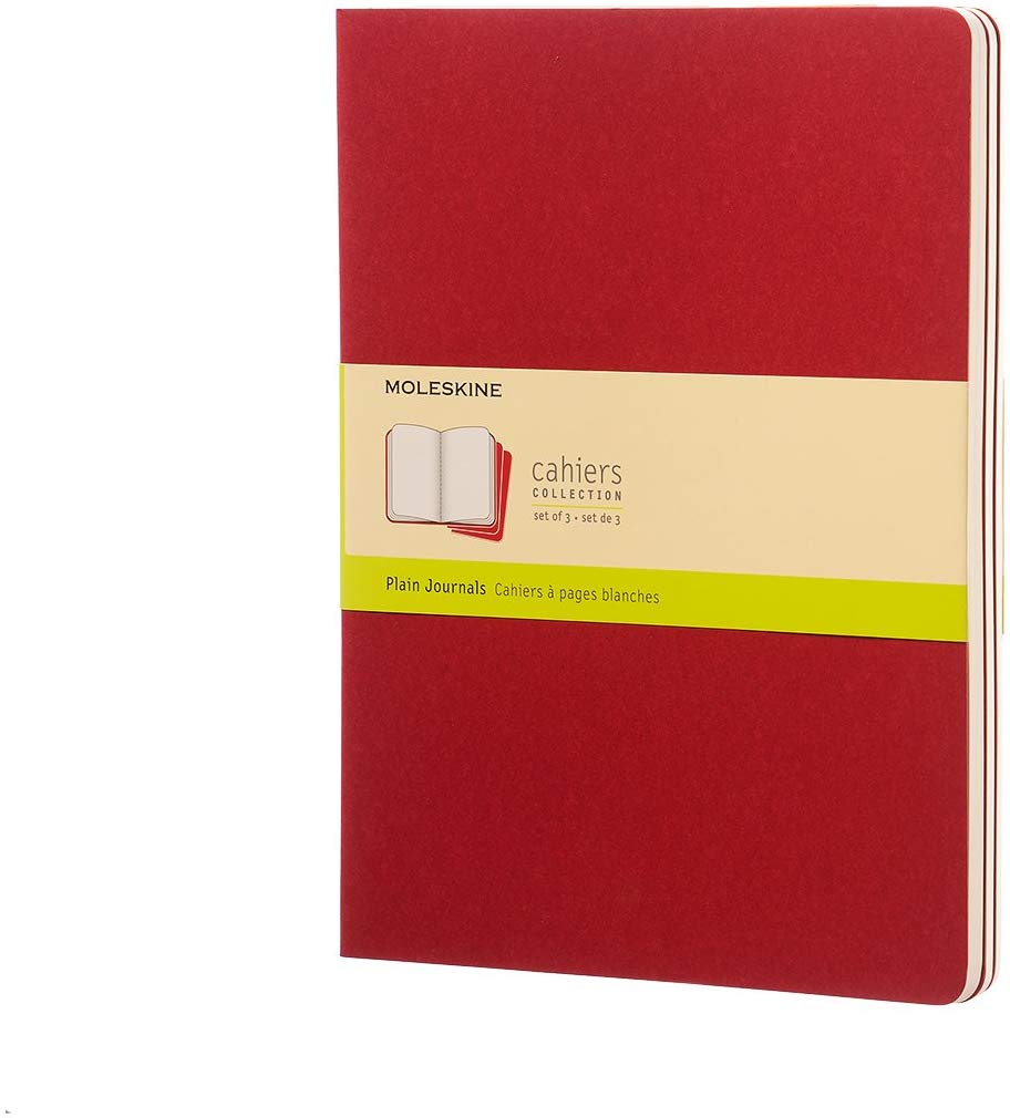 Plain Cahier: Extra Large (Moleskine Srl), Red, X-Large