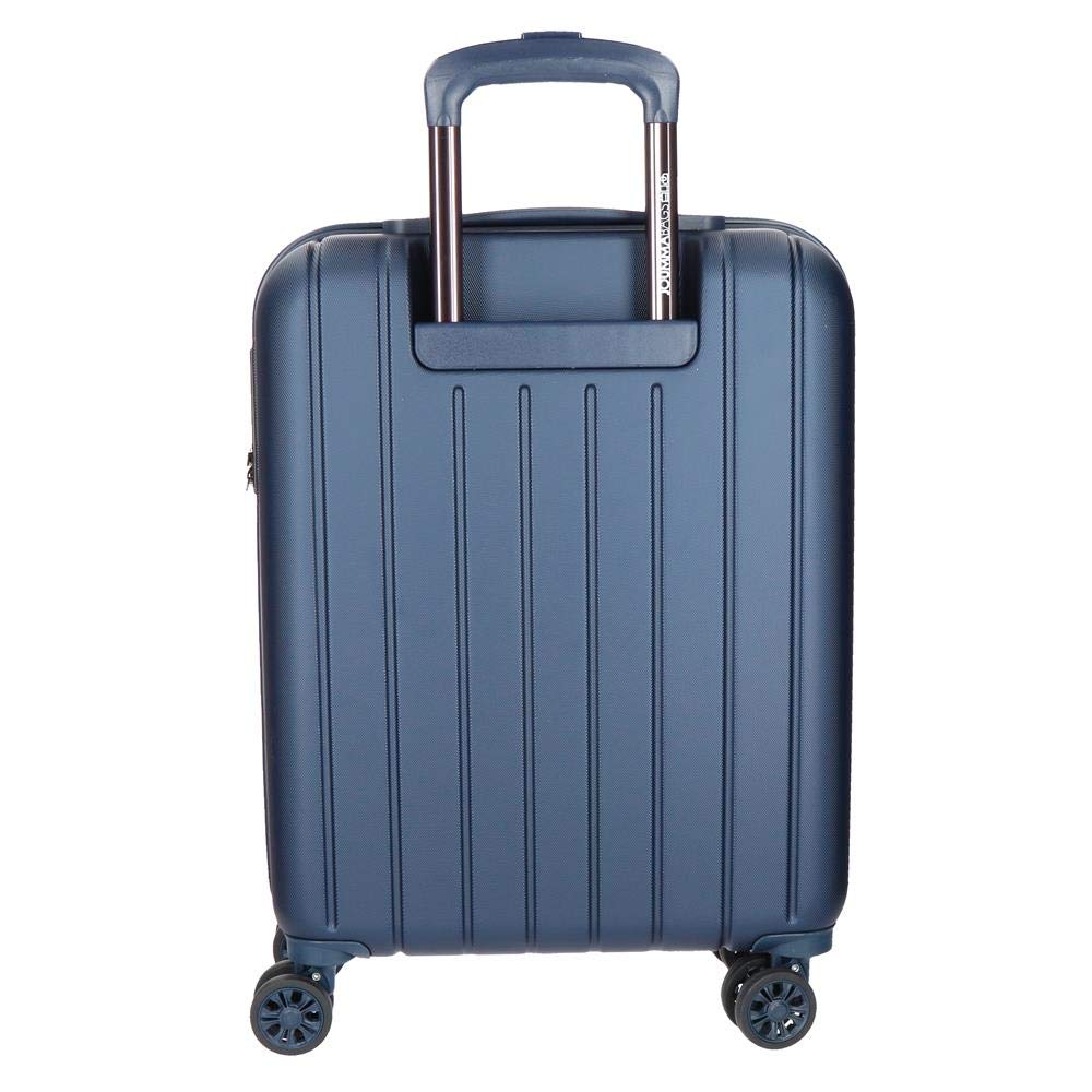 Movom Wood Blue Cabin Suitcase 40 x 55 x 20 cm Rigid ABS TSA Lock 38 Litre 3.2 kg 4 Double Wheels Hand Luggage - Image 4