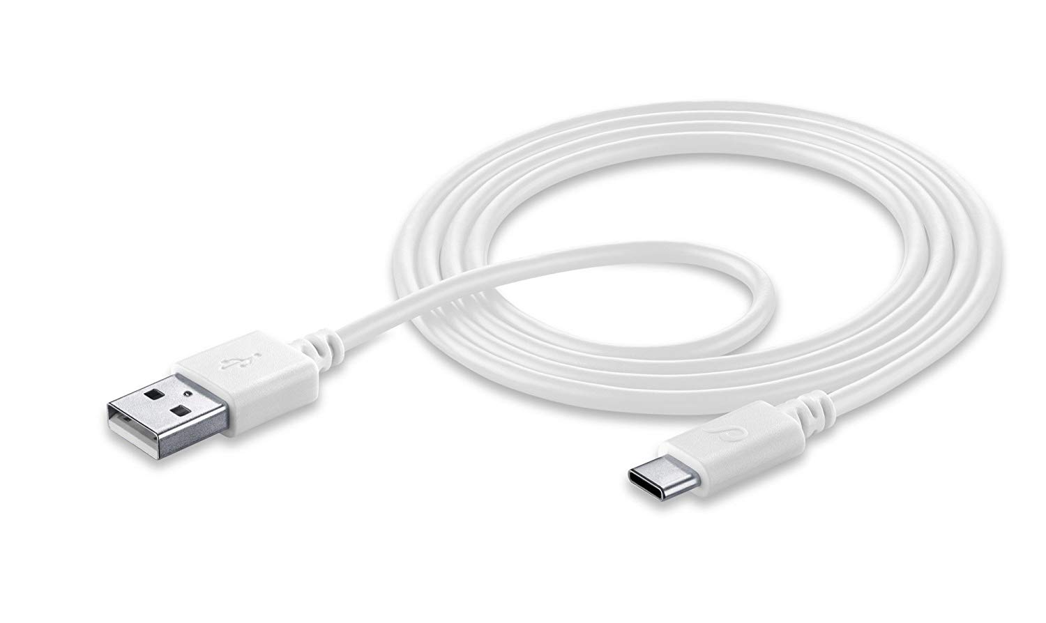 Cellularline 1.2 m USB-A/USB-C USB to USB-C Dable Cable for Charging and Data Synchronization - White