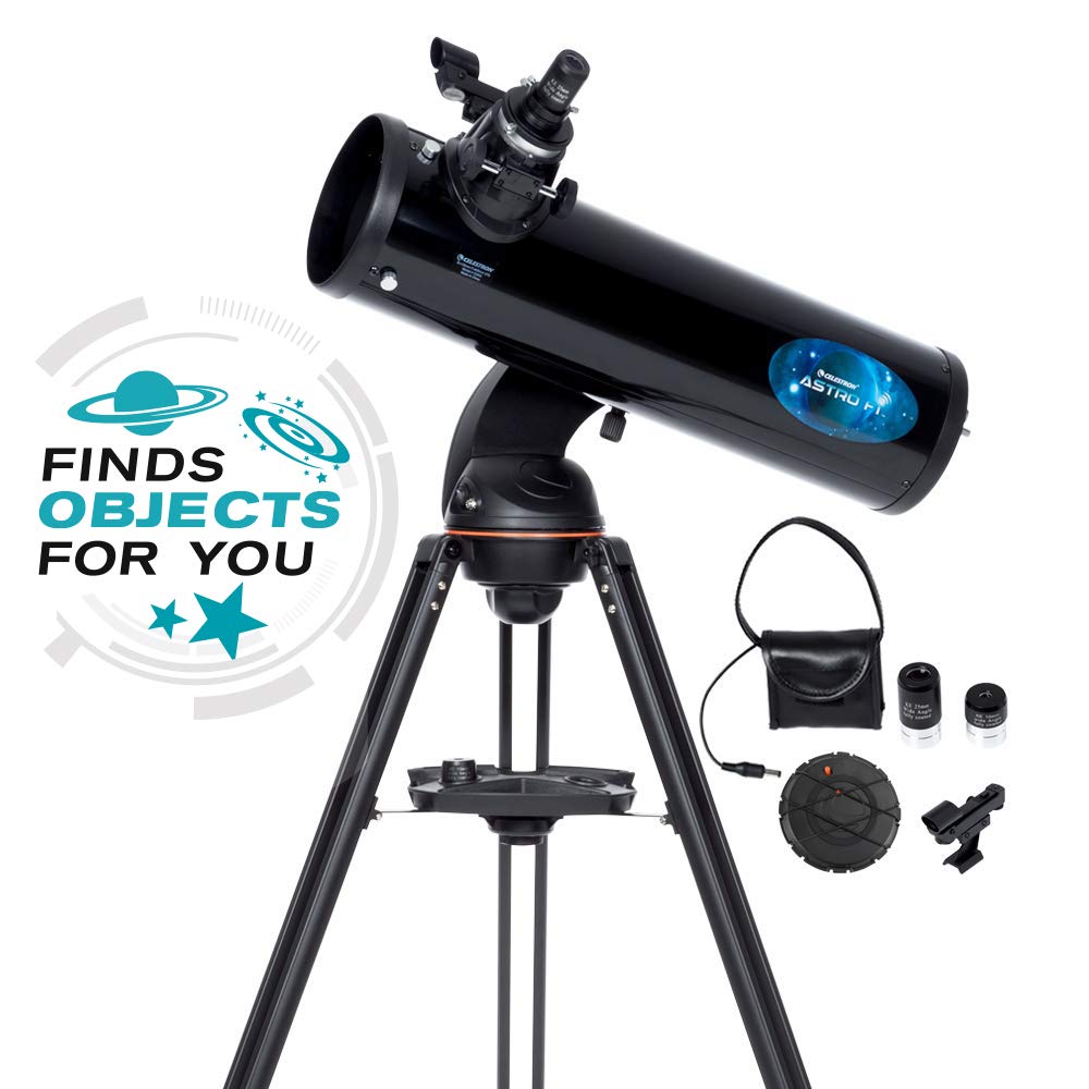 Celestron 22203 AstroFi 130 Wireless Reflecting Telescope, Black, 130 mm