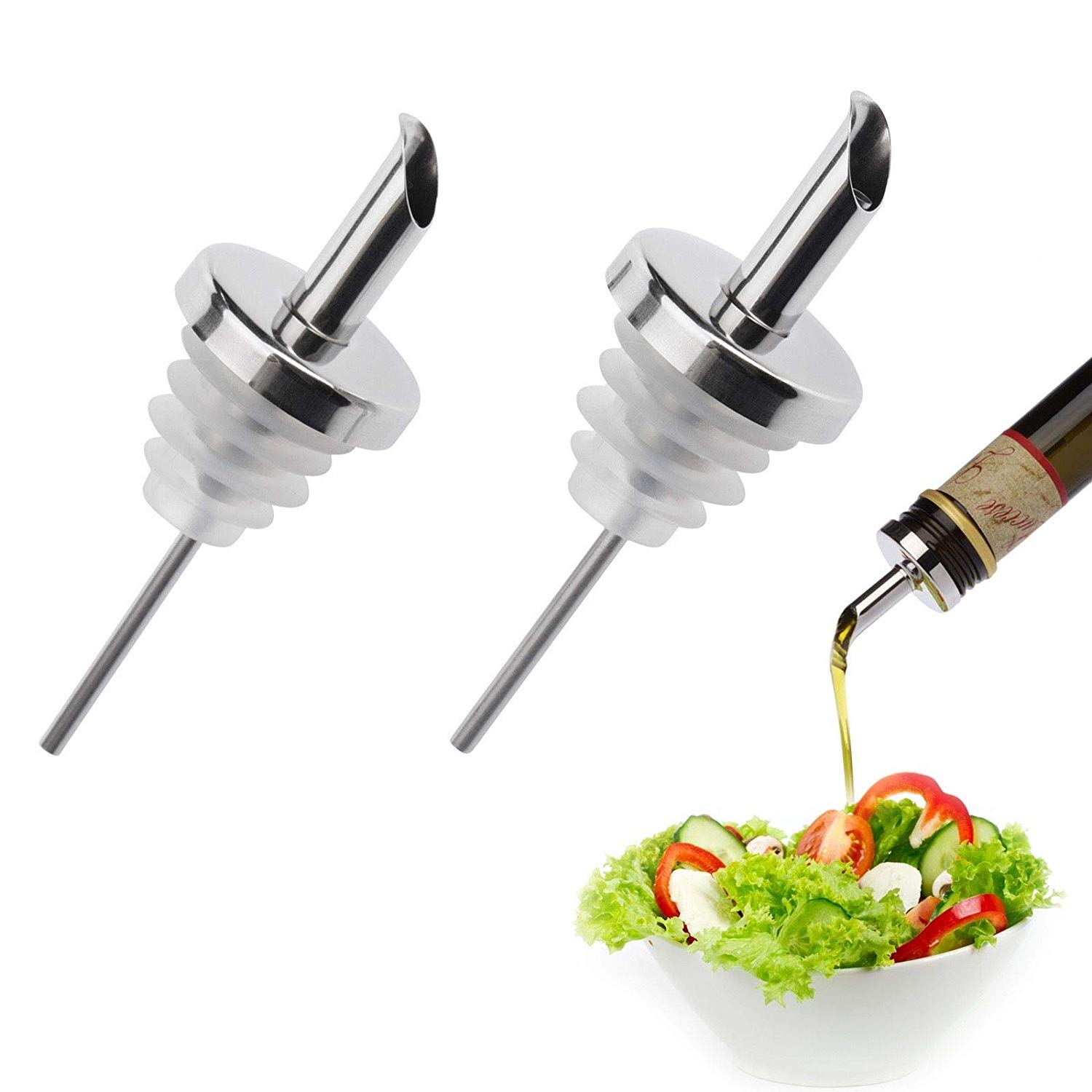 Westmark "Oil-Special Stainless Steel Pourers, Silver, 2-Piece, 1000 ml
