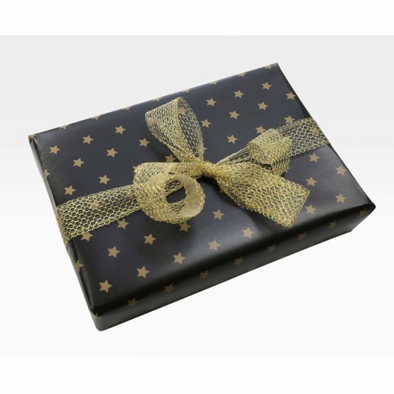 Clairefontaine Christmas Alliance Long Roll Wrapping Paper, 50 m x 0.70 m - Gold Stars - Image 2