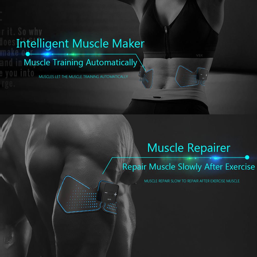 IMATE Muscle Stimulator Pads Arms/Bottom/ Thigh, Abdominal Muscle Toner ...