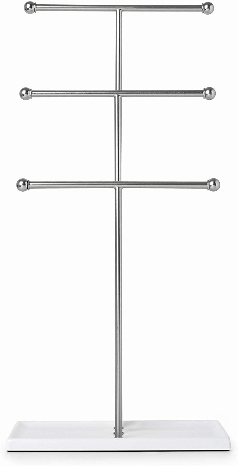Umbra TRIGEM JWL STAND WHT/NKL, White/Nickel, Schmuckständer - Image 4