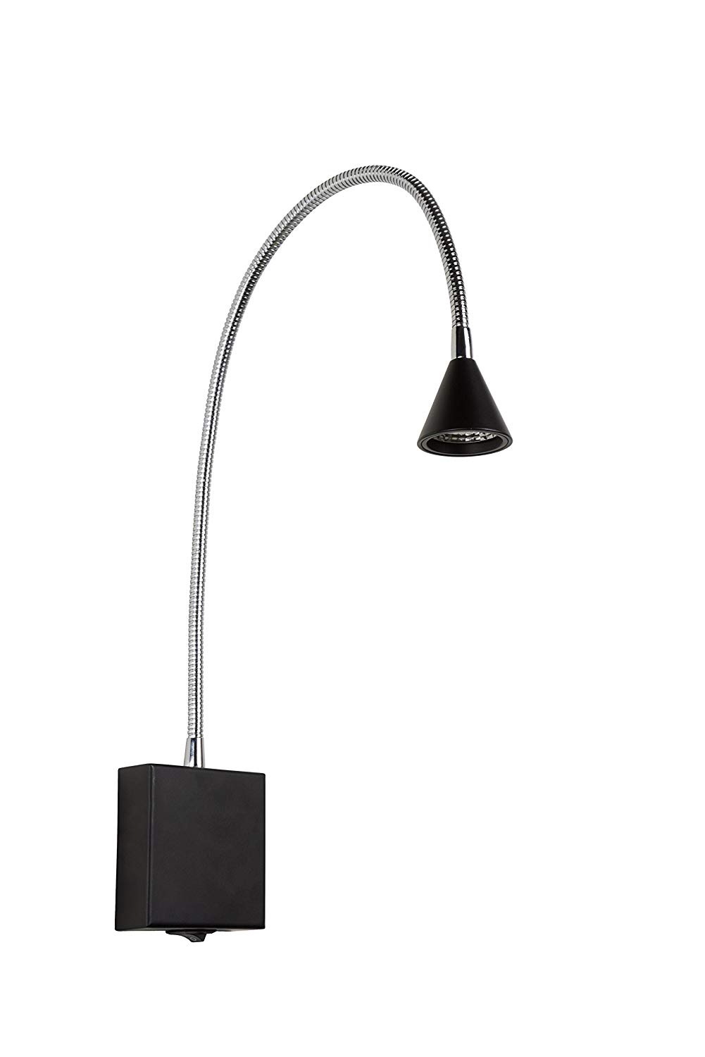 LUCIDE Buddy - Bedside lamp/Wall Light - LED - 1x4W 4000K - Black, 60 x 50 x 60 cm - Image 2
