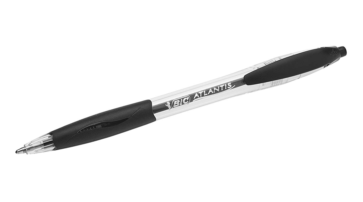 BIC Atlantis Classic Retractable Ballpoint Pens Medium Tip 1.0 mm - Box of 30 + 6 - Black, black / transparent, 1 count (Pack of 36) - Image 3
