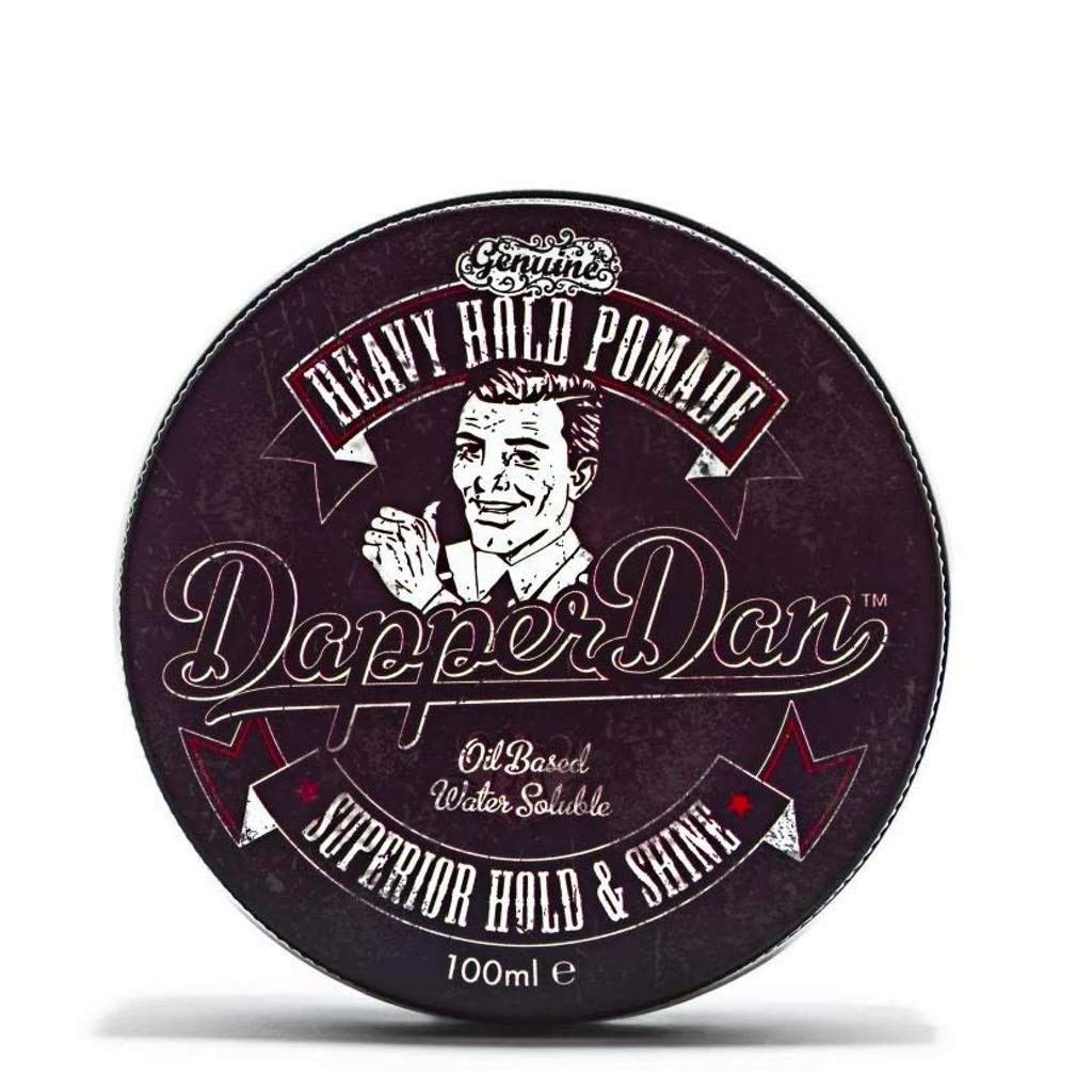 Dapper Dan Heavy Hold Pomade - Strong Hold and High Shine Mens Oil Based Hair Pomade Liquorice and Vanilla Scent, 1 x 100 ml