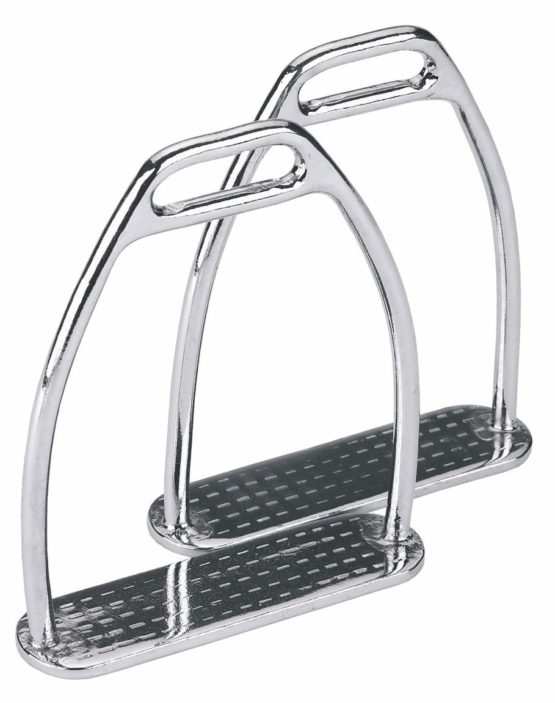 Kerbl 32634/1 High Grade Steel Stirrup - Silver, 12 cm
