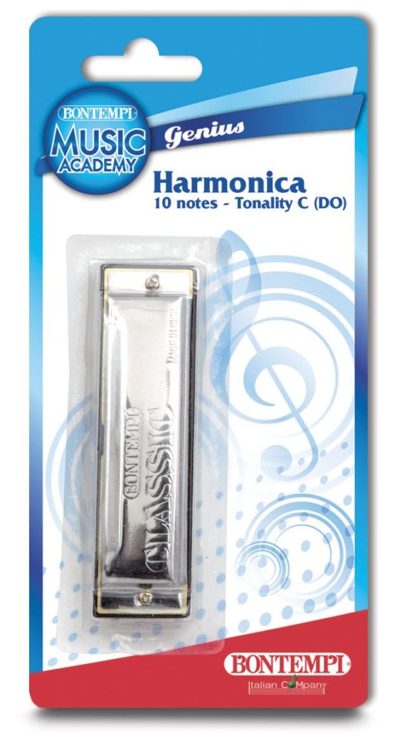 Bontempi 30 1020 10 Notes Metal Harmonica, Multi-Color - Image 2