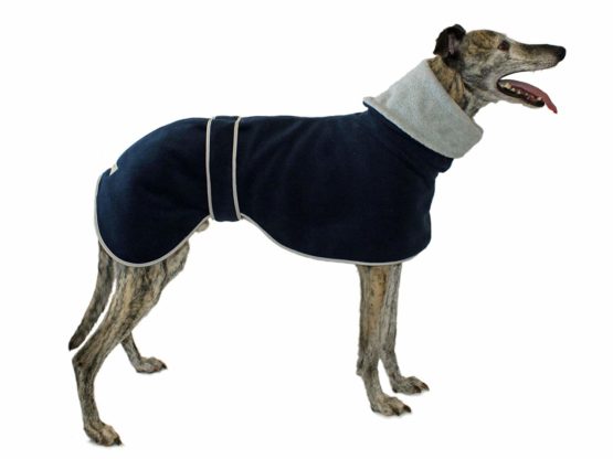 Cosipet Greyhound Polo Coat, 30"/76 cm, Blue