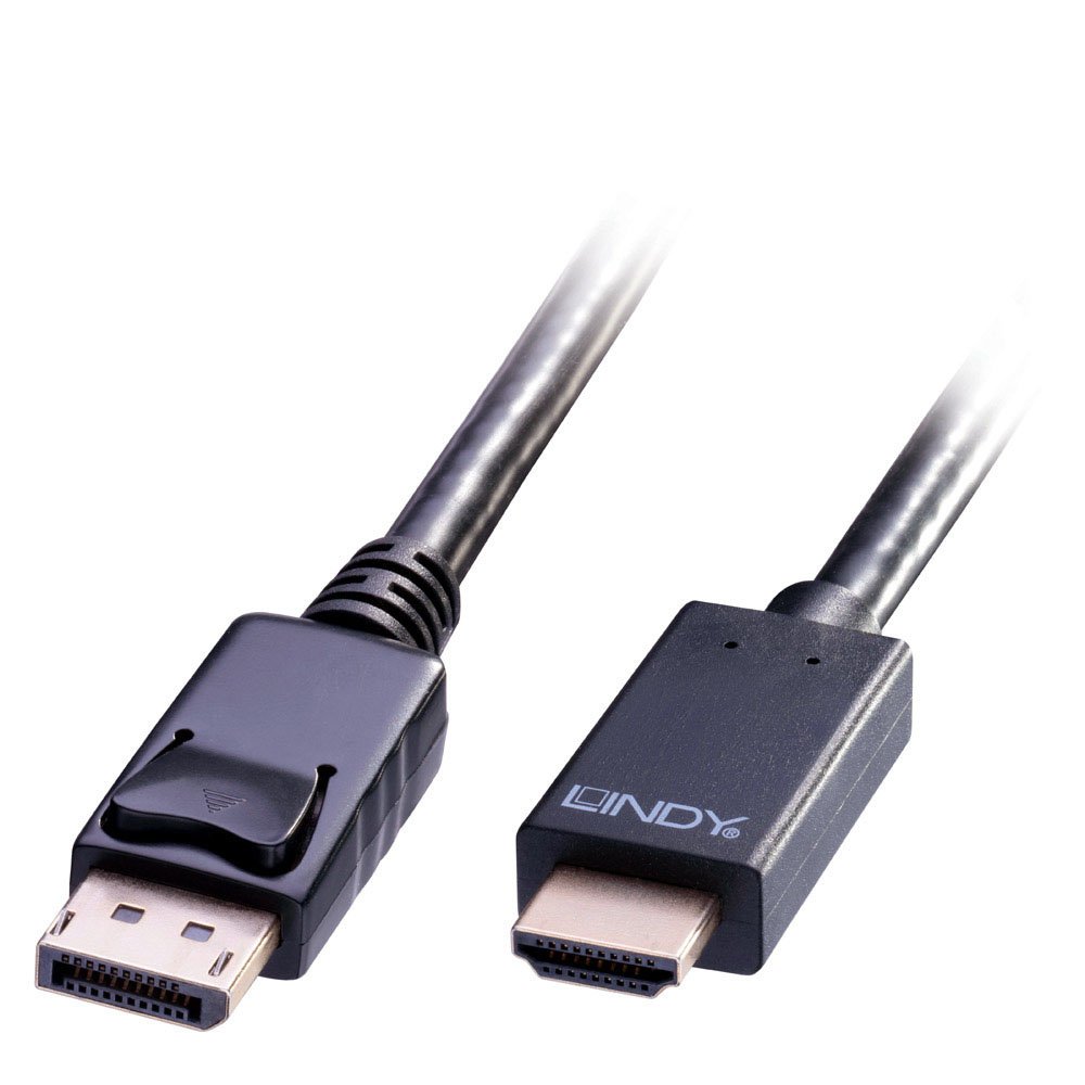 Lindy 3m DisplayPort to HDMI 10.2G Cable, Black