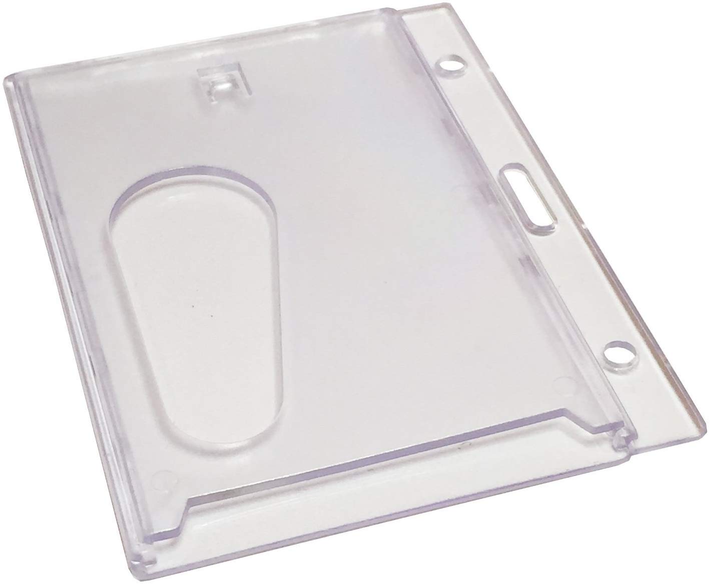 Customcard ltd® Clear Enclosed ID Card Badge Holder Pack of 5, Landscape 5 - Image 2