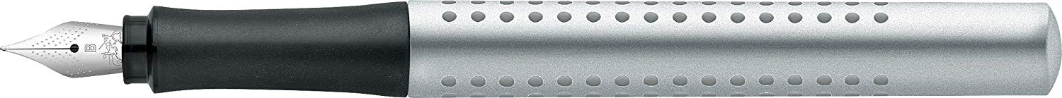 Faber-Castell 140905 Fountain Pen Grip 2011 Nib B Silver - Image 2