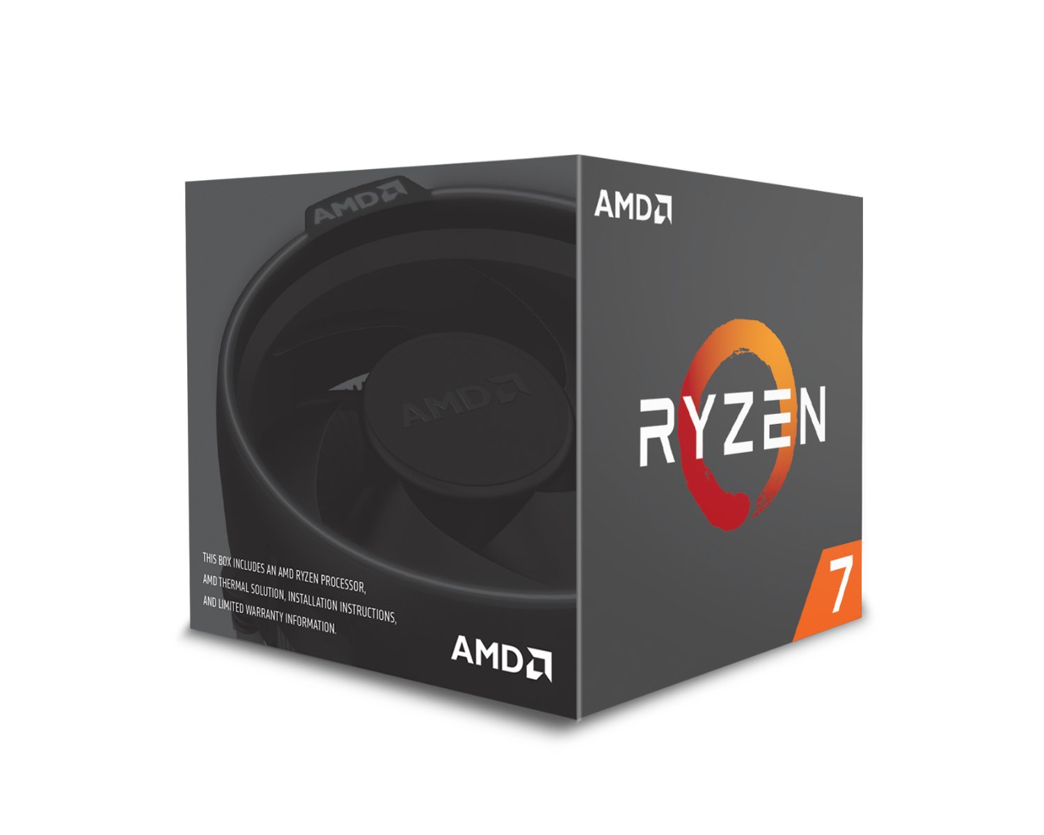 AMD YD2700BBAFBOX Ryzen 7 2700 Processor with Wraith Spire RGB LED Cooler, Black - Image 2