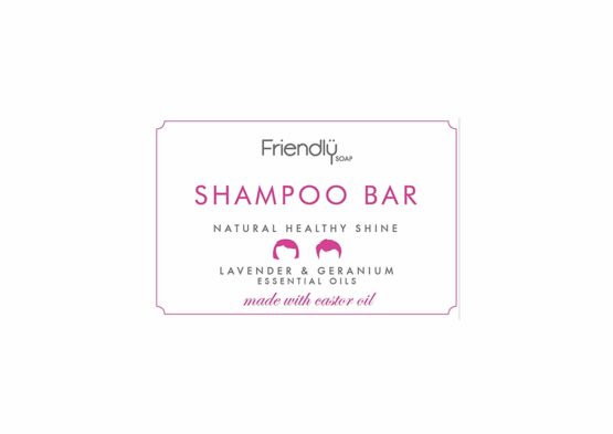Friendly Soap Lavender and Geranium Natural Shampoo Bar (Case of 6)