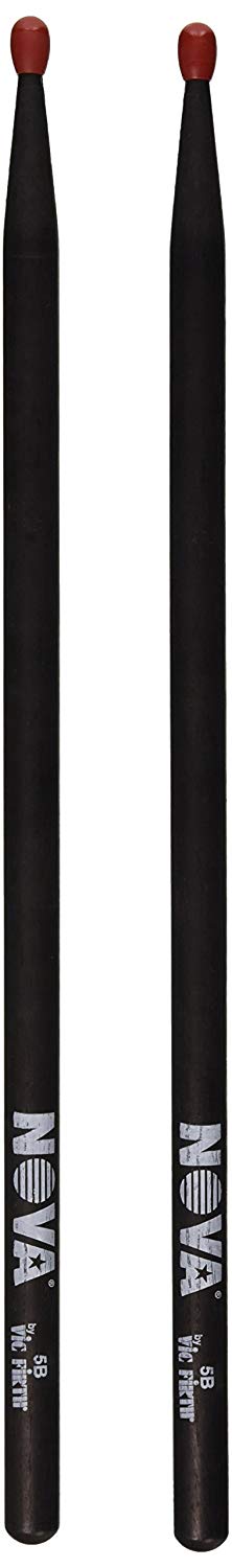 Vic FIrth - NOVA Drumsticks - 5BN - Nylon Tip - Black