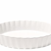 Emile Henry Deep Flan Dish, Ceramic, Flour, 28x28x5.5 cm