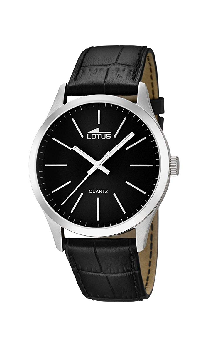 Lotus - Mens Clock 15961/3, Black/Black, 42