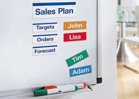 Avery Zweckform J8875-5 Printable Magnetic Sheets with Special Coating 50 x 140 mm 5 Sheets / 40 Labels White - Image 4