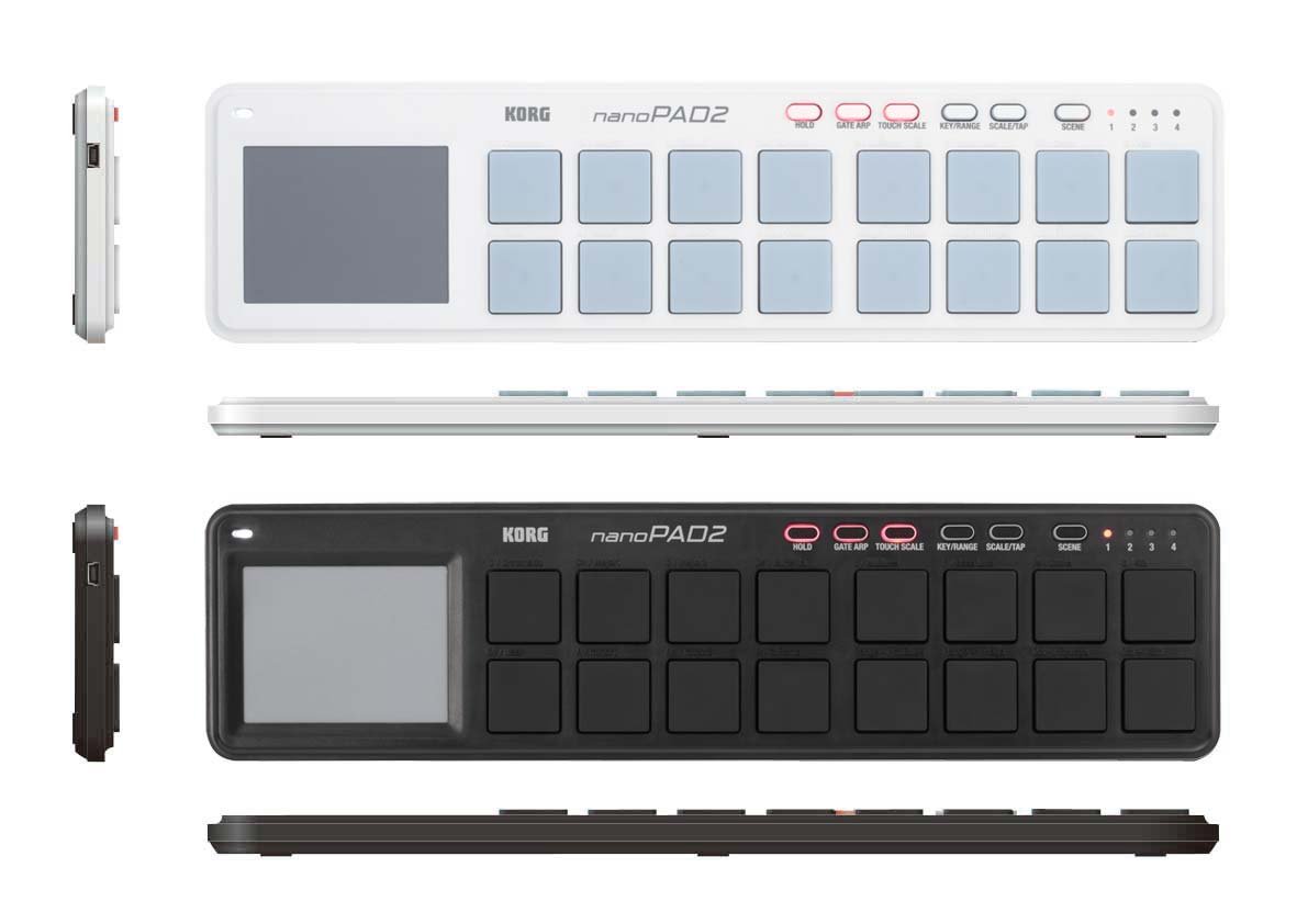 Korg - nanoPAD2 - Slimline USB MIDI 16-Pad Controller - White, Einheitsgröße - Image 3